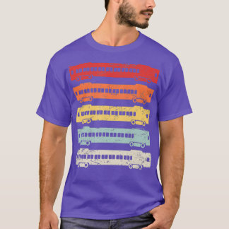 Retro-Vintage Zugmodellbahn T-Shirt