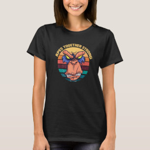 Retro Vintage Zusammen Strongs Affe Banane Monke T-Shirt