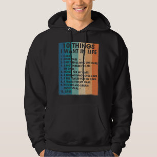 Retro Vintagen 10 Dinge, die ich in meinem Leben G Hoodie