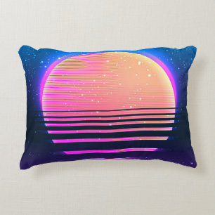 Retro Vintager 80er oder geometrischer Stil der 90 Dekokissen
