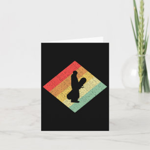 Retro Vintager 80er Snowboarden-Geschenk für Snowb Karte