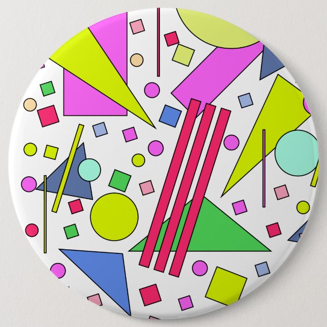 Retro Vintager 80er und 90er-Jahre-Stil Button (Vorderseite)