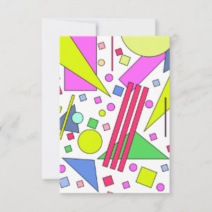 Retro Vintager 80er und 90er-Jahre-Stil Dankeskarte