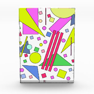 Retro Vintager 80er und 90er-Jahre-Stil Fotoblock