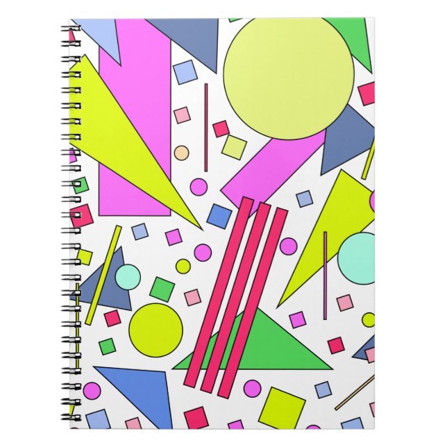 Retro Vintager 80er und 90er-Jahre-Stil Notizblock (Vorderseite)