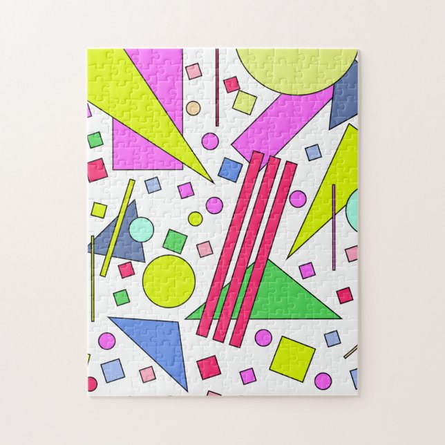 Retro Vintager 80er und 90er-Jahre-Stil Puzzle (Vertikal)