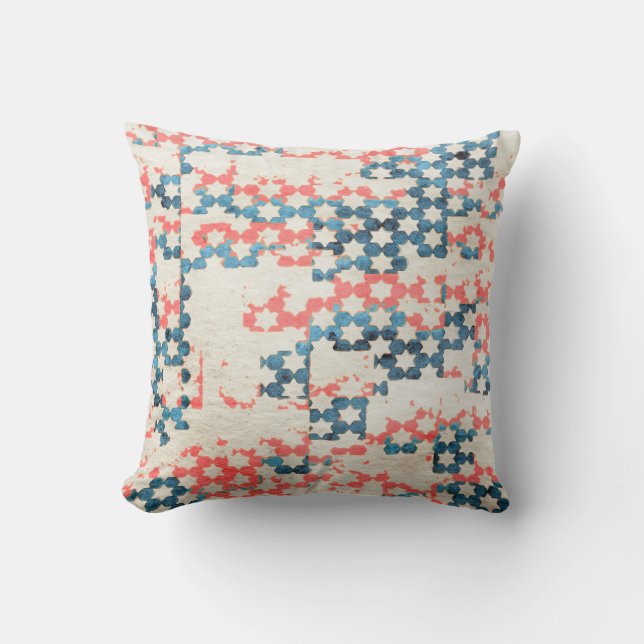 Retro-Vintager, abstrakter Patchwork-Hintergrund Kissen (Vorderseite)
