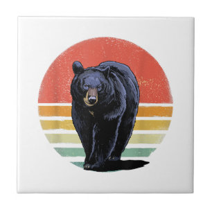 Retro Vintager Bär Fliese