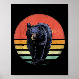 Retro Vintager Bär Poster