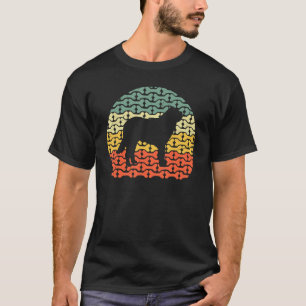 Retro Vintager Bernard Hund und Knochen T-Shirt