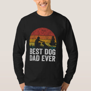 Retro Vintager Best Dog Vater Ever lustiger Pet Lo T-Shirt