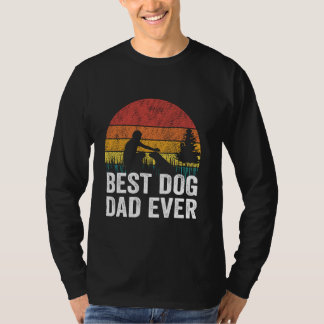 Retro Vintager Best Dog Vater Ever lustiger Pet Lo T-Shirt