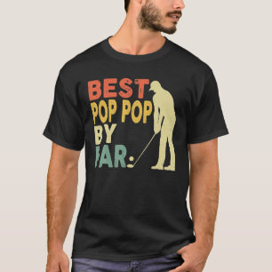 Retro Vintager bester Pop Pop von Par Golf Vater T-Shirt
