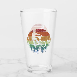 Retro Vintager BMX Dirt Bike Racer Cyclist Geschen Glas