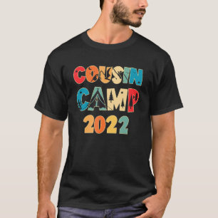 Retro Vintager Cousin Camp 2022 Family Summer Vaca T-Shirt