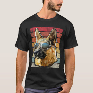 Retro Vintager deutscher Schäferhund T-Shirt