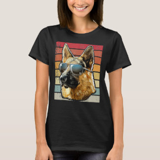 Retro Vintager deutscher Schäferhund T-Shirt