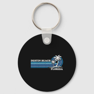 Retro Vintager Familienurlaub Florida Destin Stran Schlüsselanhänger