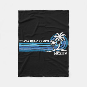 Retro Vintager Familienurlaub Mexiko Playa del Car Fleecedecke