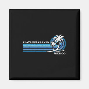 Retro Vintager Familienurlaub Mexiko Playa del Car Magnet