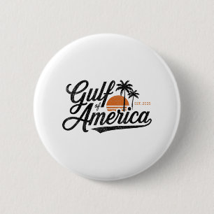 Retro Vintager Golf of US America 2025 American Fl Button