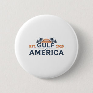 Retro Vintager Golf of US America 2025 American Fl Button