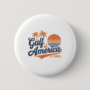 Retro Vintager Golf of US America 2025 American Fl Button