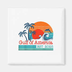 Retro Vintager Golf of US America 2025 American Fl Magnet