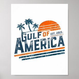 Retro Vintager Golf of US America 2025 American Fl Poster