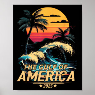 Retro Vintager Golf of US America 2025 American Fl Poster
