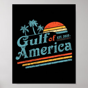 Retro Vintager Golf of US America 2025 American Fl Poster
