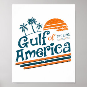 Retro Vintager Golf of US America 2025 American Fl Poster