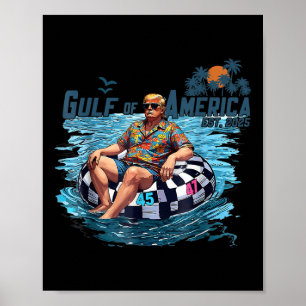 Retro Vintager Golf of US America 2025 American Fl Poster