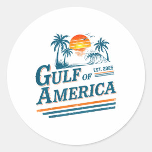 Retro Vintager Golf of US America 2025 American Gi Runder Aufkleber