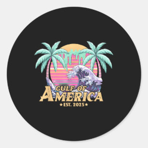 Retro Vintager Golf of US America 2025 American Gi Runder Aufkleber