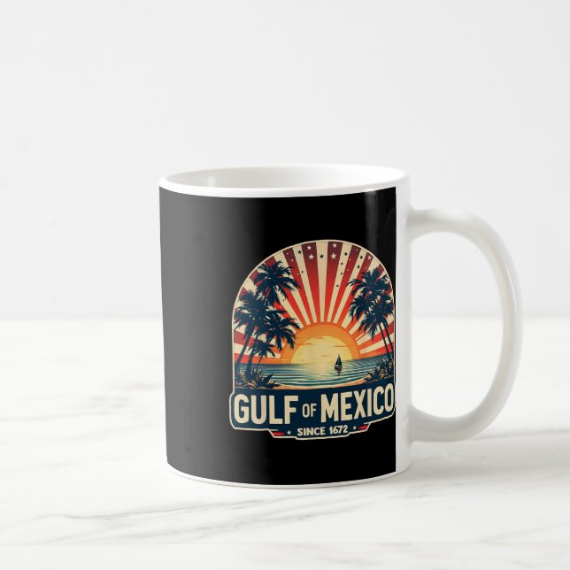 Retro Vintager Golf von Mexiko seit 1672 Kaffeetasse (Rechts)