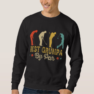 Retro Vintager Golfplatz von Par Men Golfspielen Sweatshirt