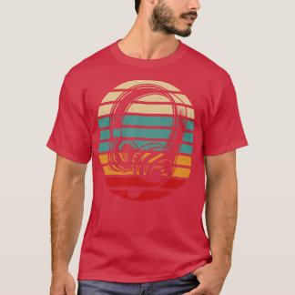 Retro-Vintager Kopfhörer-Gamer T-Shirt