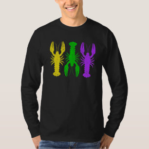 Retro Vintager Krawfisch Funny Mardi Gras Karnival T-Shirt