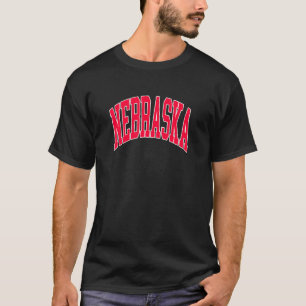 Retro Vintager Nebraska-Staat Beunruhigt Souvenir T-Shirt