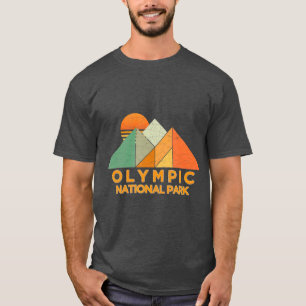 Retro Vintager Olympischer Nationalpark T-Shirt