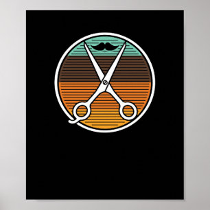 Retro Vintager Schere-FriseureHairstylist Poster