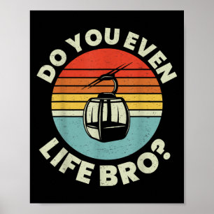 Retro-Vintager Ski - Lift auch Bro__2 Poster