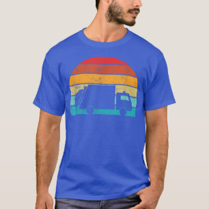 Retro-Vintager Sonnenuntergang Recycelnd Müllkippe T-Shirt