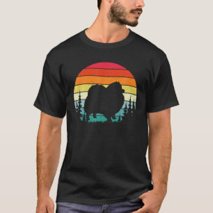 Retro Vintager Spitz Hund Liebhaber Geschenk Männe T-Shirt