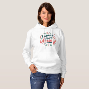 Retro Vintager Stil Ich spreche fließend Angst Zit Hoodie