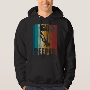 Retro Vintager Tauchgang Tiefer tauchen Flag Hoodie