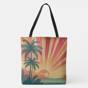 Retro/Vintager tropischer/hawaiianischer Sonnenunt