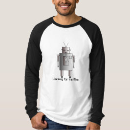Retro-Vintager Unternehmensrobot für den Menschen T-Shirt