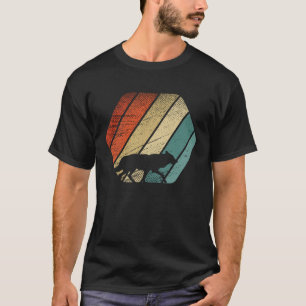 Retro Vintager Wolf und süße Tier 2 T-Shirt